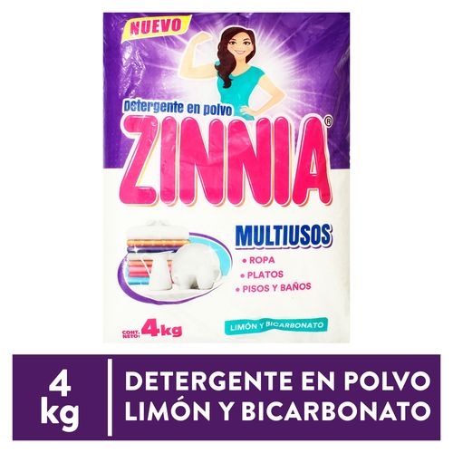 Detergente En Polvo Zinnia Multiusos - 4000g