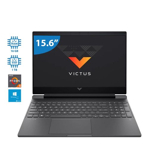Laptop HP Victus 15" Procesador AMD Ryzen 5 16GB RAM 1TB almacenamiento