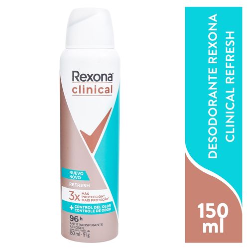 Desodorante Rexona Clinical Refresh en Spray - 150 g