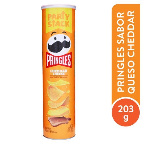 Snack Pringles, Megastack Cheddar Cheese- 203g