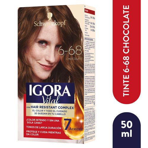Tinte Igora Vital 6 68 Chocolate Kit