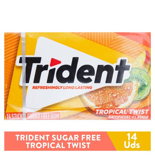 Chicles Trident Tropical Twist