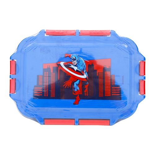 Capitan America Contenedor Plastic Con