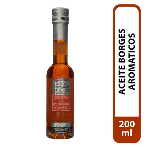 Aceite Borges Aromático a las 3 Pimientas y Guindilla - 200 ml