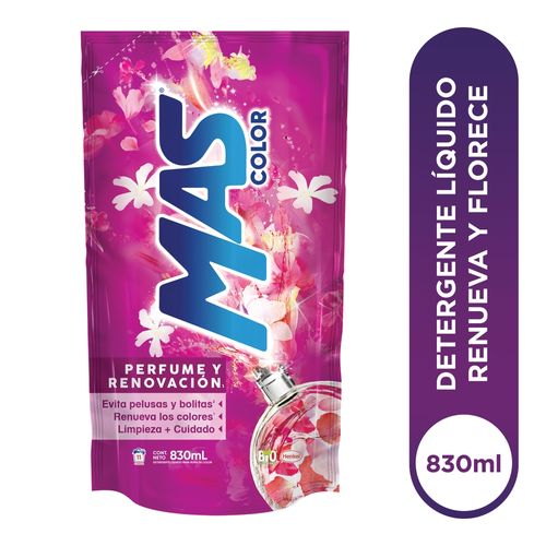 Detergente Líquido MAS Renueva y Florece 3en1 - 830ml