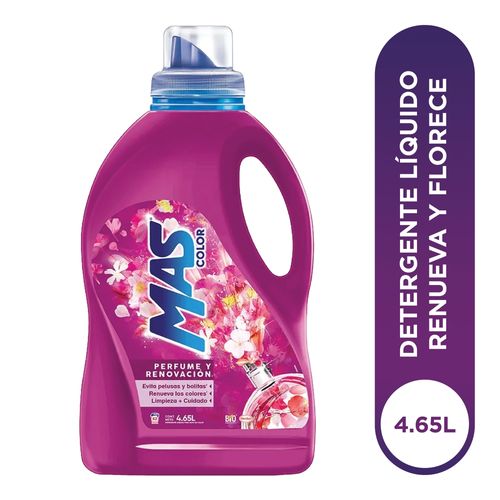 Detergente Mas Color liquido renueva y perfume - 4650 ml