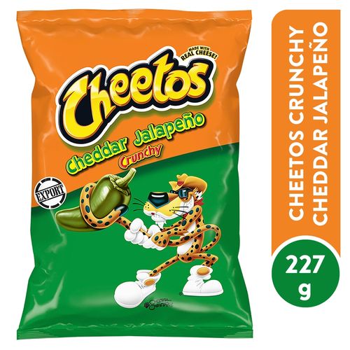Snack Frito Lay Cheetos Crunchy Queso Cheddar Jalapeño - 226.8 g