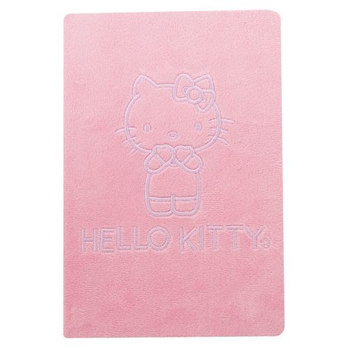 Cuaderno Hello Kitty pasta de peluche - 96 hojas