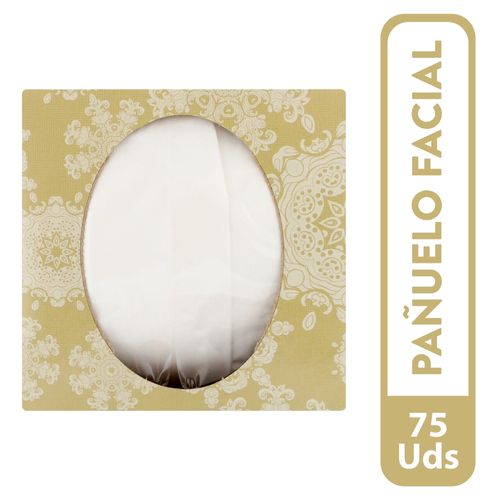 Pañuelo Facial Desechable Marca Great Value 3Ply Cubo - 75 Unidades