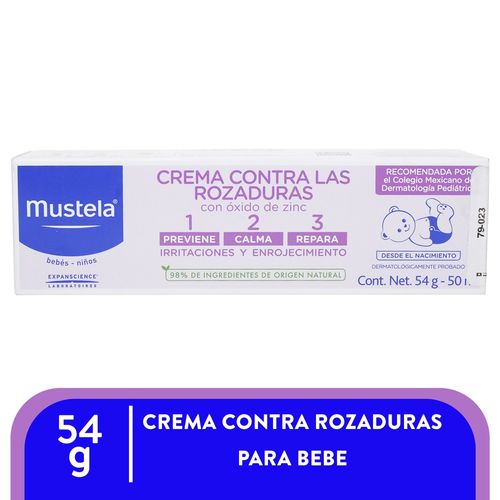 Dermatología Mustela Mus Bb Rozaduras 123 Crema 50 ml