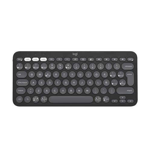 Teclado Bluetooth Multidispositivo Logitech Pebble Keys 2 K380s Grafito