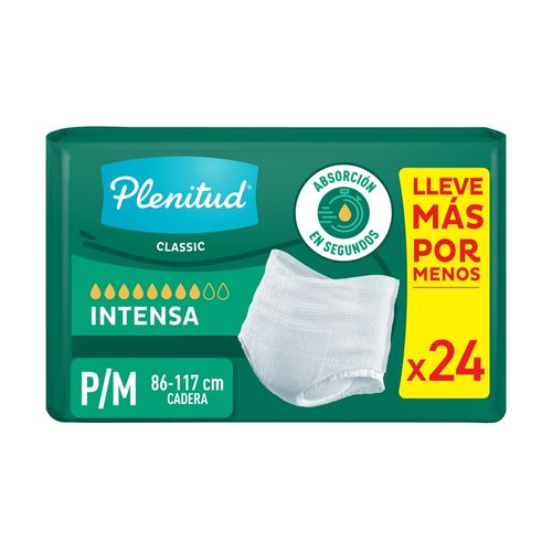 Pañal para adulto Plenitud Classic pants P/M - 24 Uds