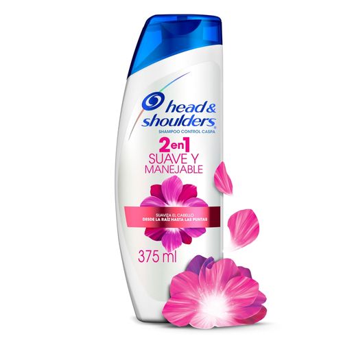 Shampoo 2 en 1 Head & Shoulders Suave y Manejable - 375 ml