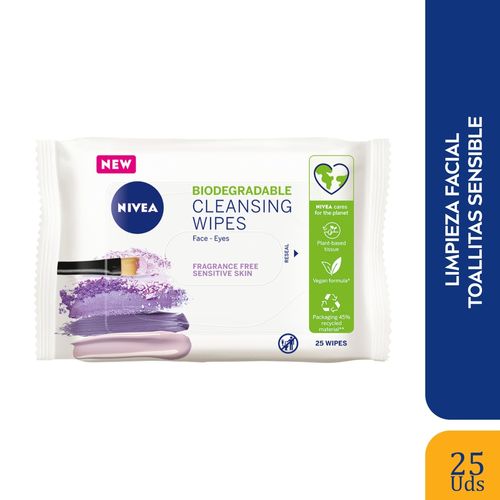 Toallitas Nivea Desmaquillante Sensible - 25 Unidades