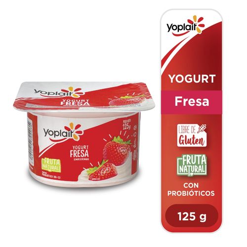 Yogurt Yoplait Fresa Semidescremado - 125 g