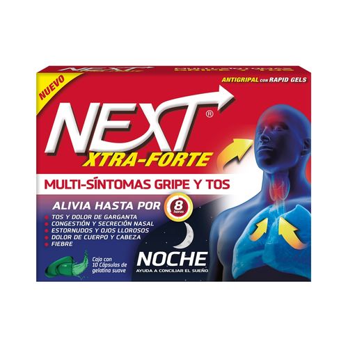 Antigripal Next Xtra Forte Noche - 10 Gelcaps