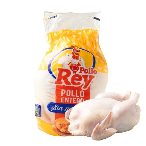 Pollo Entero, Pollo Rey, Sin Menudos de 3 Lbs Aproximadamente - Precio indicado por Libra