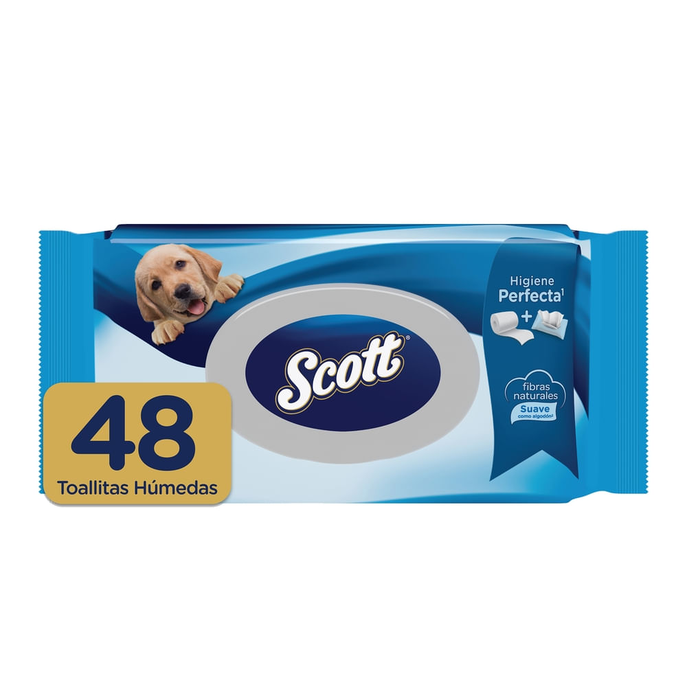 Imagen de Papel Higiénico Húmedo Scott - 48 unidades