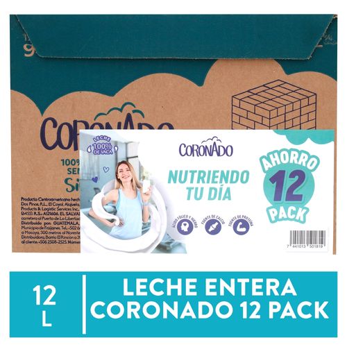 Leche Coronado Deslactosada Caja 12 Unidades