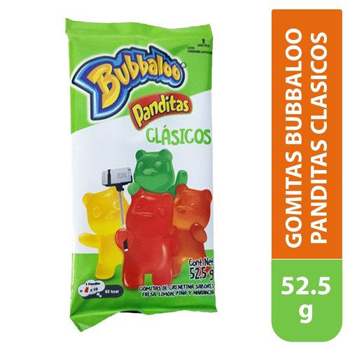 Gomitas Bubbaloo panditas clásica - 52.5 g