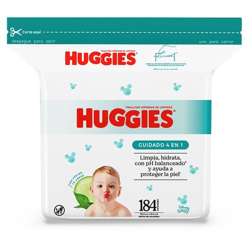 Toallas Húmedas Huggies Cuidado 4 en 1 - 184 Unidades