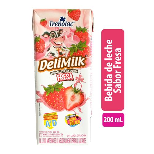 Bebida Delimilk Sabor Fresa - 200 ml