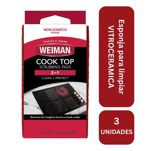 Esponja Weiman Limpia VitroCerámica 3 Unidades