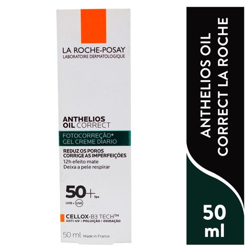 Protector Solar Facial Anthelios La Roche Posay Oil Correct SPF 50+ - 50 ml