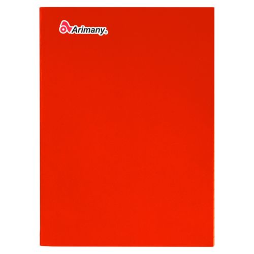 Cuaderno Arimany engrapado rojo - 100 hojas