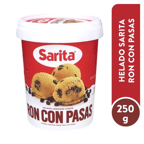 Helado Sarita Ron con Pasas - 250 g