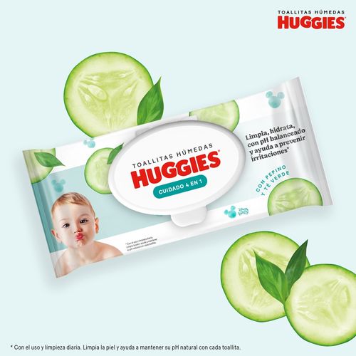 Toallas Húmedas Huggies One & Done - 80 Unidades