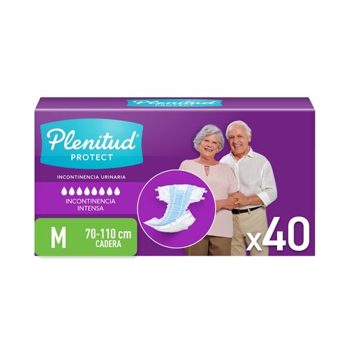 Pañales para Adulto Plenitud Protect M - 40 Unidades