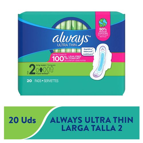 Always Ultrathin Larga Talla 2 De 20u