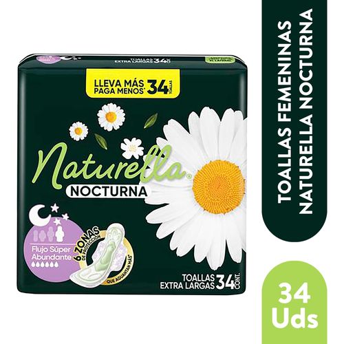Naturella Nocturna T5 Extra Larga 34ea