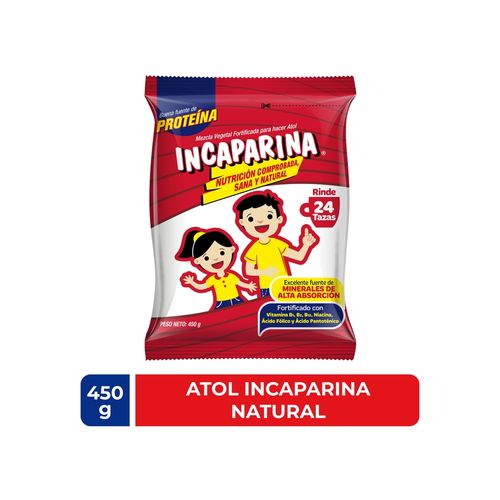 Atol Incaparina Natural con proteinas - 450 g