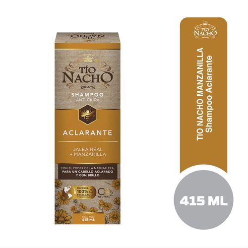 Shampoo Tío Nacho Aclarante Jalea Real + Manzanilla - 415 ml