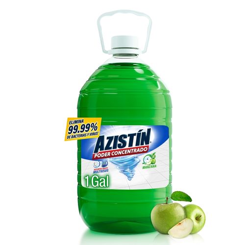 Desinfectante Azistin Multiusos Poder Concentrado Manzana - 1 gal