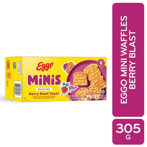 Waffles Kelloggs Eggo Berry Blast Minis - 305 g