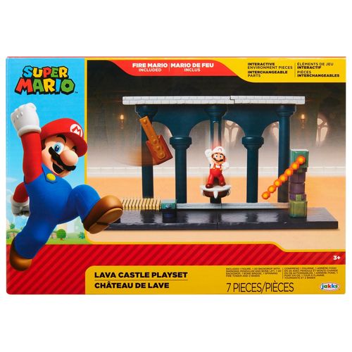 Figuras Juego Nintendo Super Mario Castillo De Lava