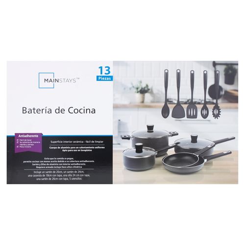 Bateria De Cocina Mainstays 13 Pzas