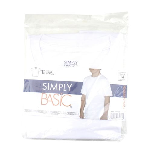 Playera Simply Basic Nino Bl T14