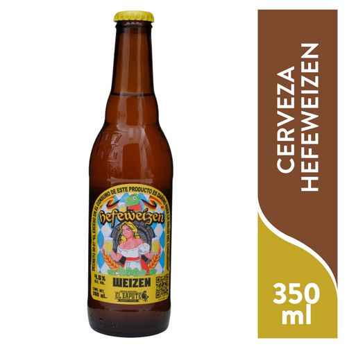 Cerveza El Zapote Hefeweizen Botella - 350 ml