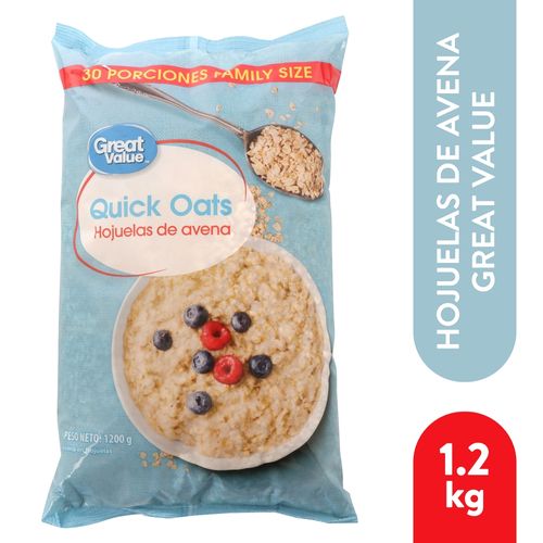 Avena Great Value En Hojuelas - 1.2 kg