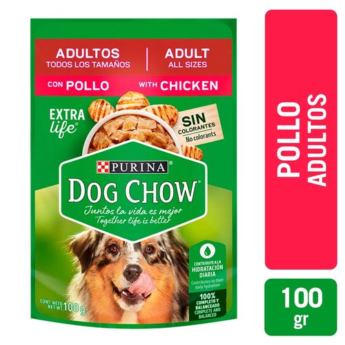 Comida húmeda para perro Purina Dog Chow todos los tamaños con pollo - 100 g