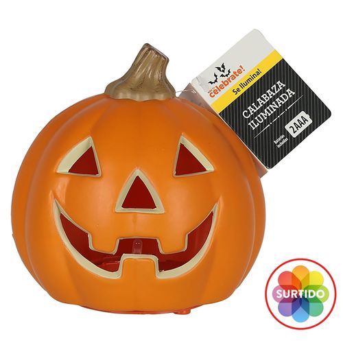 Calabaza Iluminada Seasons HK con baterías