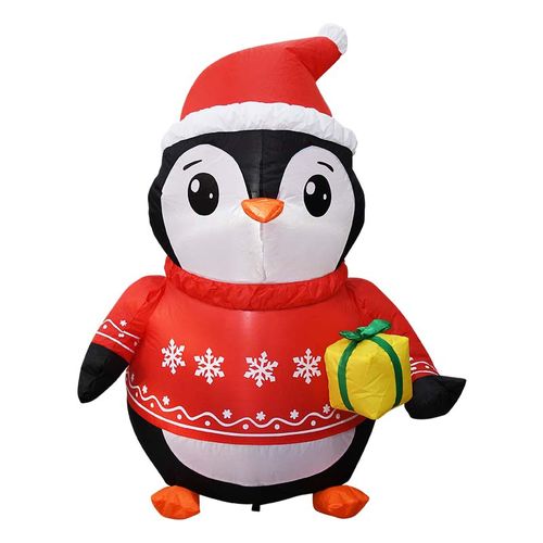 Inflable Holiday Time Diseño Pinguino - 108 cm