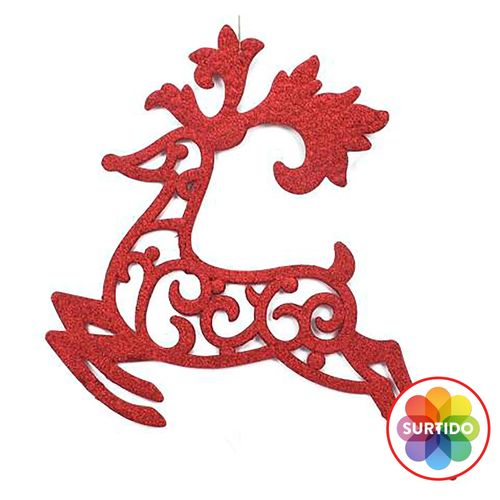 Adorno Holiday Time Renos Navideños Color Surtido