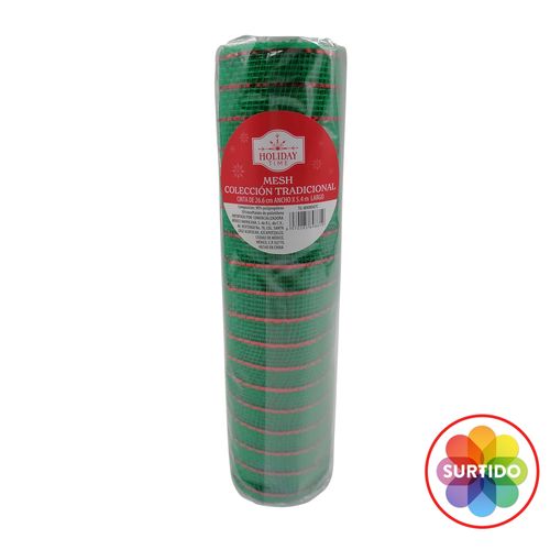 Malla Hliday Time Mesh Rojo Ó Verde - 5.4 m