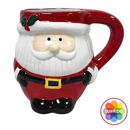 Taza Holiday Time de cerámica navideña surtido