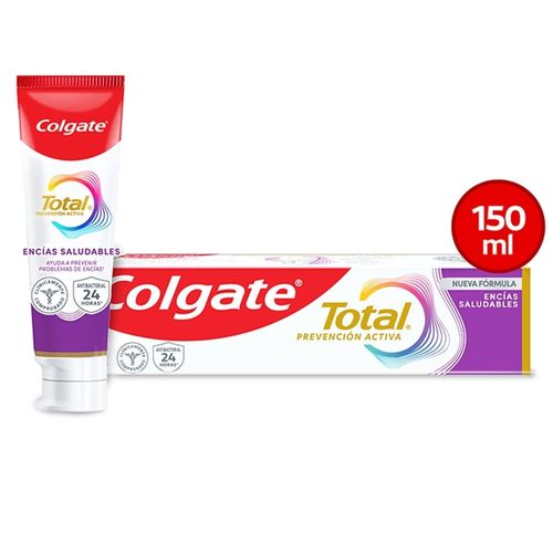 Pasta Dental Colgate Total Encías Reforzadas Prevención Activa -150 ml